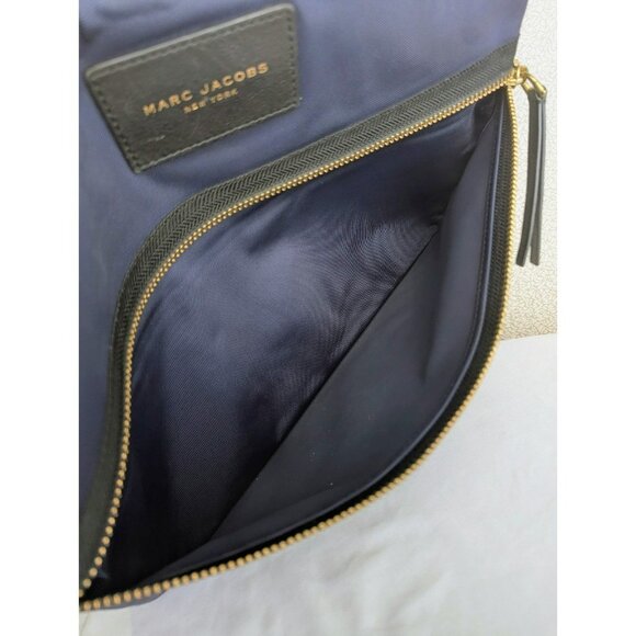 MARC JACOBS Nylon Laptop Sleeve Bag Pouch Blue Black - Picture 10 of 12